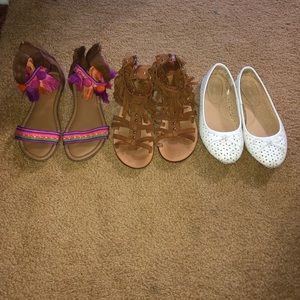 Girls Sandal Lot of 3- size 13